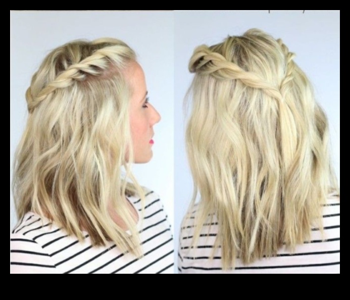 Boho Chic Continuare: Coafuri medii boeme elegante, fără efort